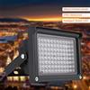 Fesjoy Array di Lampade a Infrarossi per Visione Notturna Custodia in Alluminio Impermeabile IP65 per la Sicurezza di Telecamere CCTV Esterne (Nera)