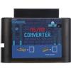 Vvikizy Convertitore di Schede di Gioco da MS a MD, Convertitore di Videocassette Compatibile con più Piattaforme con Facile Plug and Play, per unità 5 3 2 Mega (ferroso Trasparente)
