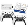 MARYS ELLEAY Console di Gioco Retro Senza Fili, Console Retro Wireless 4K, Set con 2 Controller Neri, Dongle HDMI, 9 Emulatori Integrati, 20.000+ Giochi Preinstallati, Versione 2026 (64G With 23000Games White)