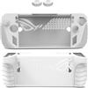 Generico Coperchio protettivo in silicone morbido per ASUS ROG Ally X, console portatile antiurto, antigraffio, antipolvere, guscio protettivo con 2 tappi per Joystick (Bianco)