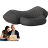 Generic Cuscino portatile in memory foam，Massaggiatore per collo e spalle 3 in 1，Cuscino massaggiatore per schiena, Perfetto per l'uso a casa, in viaggio.(Disponibile nelle versioni normale e massaggio