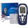 Pierenkemper GmbH Tens Eco Basic, Elettrostimolatore Portatile, 2 Canali, 12 Programmi + 4 Personalizzabili, Sollievo dal Dolore, Stimolazione Muscolare e Ionoforesi Non Invasiva, Schermo LCD