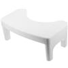 TOPPERFUN Sgabello per Wc per Adulti in Plastica Pp Design Ergonomico e Salvaspazio, Panchetto Bianco per Bagno e Casa, Sgabello Pieghevole Compatto per Postura Corretta