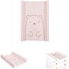 Kikka Boo Fasciatoio Kikkaboo Morbido PVC 70x50cm bordo rialzato rivestimento impermeabile, colorazione:rosa rosato