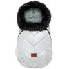 Bellochi Growing in style Bellochi Sacco Passeggino Universale Coprigambe Passeggino Universale - Comodo e Caldo Sacco Ovetto Invernale con Cerniera e Cappuccio Staccabile - D'Argento