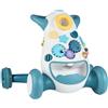 COSTWAY Primi Passi per Bambini, Girello Neonato con Giocattoli Montessori, Camminatore Educativo con Musica e Luci, Spazio di Conservazione, per Bambini 6-36 Mesi (Blu, 56,5 x 46 x 44 cm)