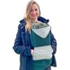 BabyMonkey Cover babywearing autunno e inverno, cover per portare, copertura per marsupio impermeabile Baby monkey(Verde Willow)