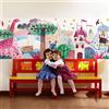 kina - SM0060 Adesivi Murali Fasce per Camerette Bambini - Grafica Un'avventura da favola Greche Protezione e Decorazione Pareti Rivestimento Mobili Tavoli e Armadi 40x130 cm
