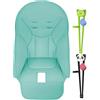Generic Cuscino Per Seggiolone - Cuscino Imbottito Per Seggiolone Pappa Bambini, Imbottitura Extra Morbida Per Seggiolone In Pelle PU | Cuscino Antiscivolo Per Seggiolone Bambini Piccoli, Cuscino Da Pranzo Co