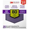 3M 26080CP-P-G Pro Grade No-Slip Grip Advanced Sandpaper, 9-Inch x 11-Inch, 80 Grit, Pack of 20