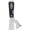 Hyde Strumento pieghevole per pittore a doppia lama, 5 in 1, in acciaio inox, pieghevole, flessibile da 3,8 cm, pulisce rulli, sparge composto, raschia, pulisce crepe, apre lattine e scatole