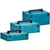 Makita Makpac - Set misura 2 + misura 3 + misura 4, scatola per il trasporto e cassetta degli attrezzi