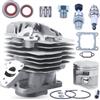 LIWaaGe Kit di ricostruzione della parte superiore delle guarnizioni della base del pistone del cilindro da 44,7 mm for motosega Ms261 Ms261C