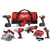 Milwaukee 2694-27 M18 - Kit combinato senza fili agli ioni di litio da 18 Volt (set da 7 attrezzi)