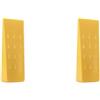 KSJOAIDDE Set di 2 cunei per abbattimento alberi per tagliare alberi robusti tronchi cunei 20 cm giallo