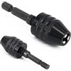 NiuLumea Attacco esagonale da 1/4 per mini trapano senza chiave adattatore per mandrino compatibile con cordless per driver elettrici, converte cacciavite a gambo esagonale in trapano o strumento di rettifica