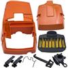 UHESWQ Misura for Husqvarna 362 365 371 372 Gomito di Aspirazione Clip di Supporto Choke Rod Motosega Parte di Ricambio Cilindro Superiore Coperchio del Filtro Dell'aria Sindone