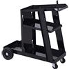 DURHAND Carrello Portautensili Attrezzi Multiuso a 3 Ripiani da Officina, Carrello per Saldatrice Chiavi Cacciaviti Strumenti, Nero