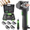 Generic Kit di strumenti elettrici per svasatura - strumento svasatura in rame per HVAC con calibro svasato, 5 morsetti svasati e sbavatore per tubi in rame e alluminio