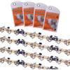 DIY-24H | 4 catene per sega 40 TG 25 cm lunghezza di taglio, 1,3 mm 3/8 semi-scalpello, compatibile con Oregon 91P040X