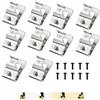 ZLLITONS Clip da cintura in acciaio inox N268241 N086039 per utensili elettrici Dewalt 20V, compatibili con DCD980, DCD985, DCD980L2, DCD985L2, include viti e ganci per trapano (confezione da 10)