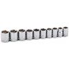 Titan 68202 - Set di bussole metriche a 6 punti, 3/8, 10 pezzi