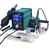 POOIQX Stazione Di Saldatura 995D + SMD Con Saldatore Ad Aria Calda Collegabile Stazione Di Rilavorazione BGA Stazione Di Saldatura For Riparazione Del Telefono,Controllo della stabilità