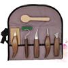 Anneome 1set Strumenti Per Intaglio Acciaio Con Manico Noce Kit Portatile Per Falegnameria e Creazioni Artistiche Include Cucchiaio Legno Per Progetti