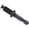 Generic Adattatore per mandrino in acciaio senza chiave per filettatura maschio 3/8-24UNF, gamma di serraggio 2-13 mm, gambo esagonale, blocco a cricchetto, compatibile per trapani elettrici, nero