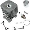 RLFNPHMHX Gruppo pistone cilindro da 35 mm for H//u//s/q/v/a/r/n/a 128LDX 128LX 128DJX 128R 128RJ J//o/n/s/e/r/ed BC2126 CC2126 BC2128 CC2128 GC2126C GC2126