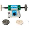 XIAYUHE Set di lucidatrici, 320 W, lucidatrice per gioielli, tavolo lucidante a velocità variabile, 10000 giri/min, con 2 ruote in tessuto e 2 ruote abrasive, supporto lucidante