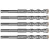 Keenso SUGGERIMENTO CARBIBILE -Tip -Drill BIT 2 BIT DI PROPRIO DI IMPATTO DEL FLUTE PER BLOCCHI DI STONE 5 PC Compatibili con Martelli Elettrici (15 mm)