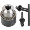 CHICIRIS Kit Adattatore Mandrino per Trapano 3 16mm 1/2 20UNF, Mandrino con Chiave Filettata di Buona Precisione con Adattatore a Testa Esagonale per Trapano a Colonna e Utensili
