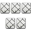 DORFEY 5 pezzi Filtro aria for Oleo-Mac Sparta 37 38 42 44 370 380 440 Trimmer 6120025BR Tosaerba
