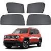 BUQMNKKC Tendine Parasole Auto Bambini Tenda Parasole Per Renegade 2015-2021 Protezione UV e Privacy Tende Magnetica Finestrini Laterali Posteriore Accessori,4pcs- Front + Rear door