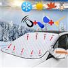 FITCXJX Copertura per parabrezza dell'auto, con 9 magneti, protezione antigelo per auto, pieghevole, contro sole, polvere, ghiaccio, neve, gelo (183 x 116 cm)