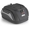 GIVI EASY07 - Borsa da Sella Moto 11‑14 L Estendibile con Copertura Antipioggia, Tasche Multiple e Sistema Seatlock/Tanklock - Nero