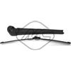 Metalcaucho Tergicristallo posteriore 68068 posteriore Refil spazzola tergicristallo con guida elastica integrata 330mm Compatibilità con VW TIGUAN 5N TOURAN 1T1, 1T2 TOURAN 1T3, SEAT