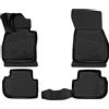 Element Set di Tappetini Auto in Gomma TPE 3D per BMW Serie 1 | Mk3 (F40) | 2019-2024 | Tappetini Auto Originali 100% Adatti, Gomma Auto Universali Resistanti