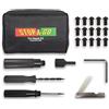 Stop & Go 1000 21 Pezzi Tubeless Tire Pocket Plugger Kit di Riparazione per forature e Appartamenti su Auto, Moto, ATV, Jeep, Camion e Trattore (15 Tappi a Funghi)