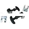 ELVEZIO ESPOSITO INTERNI E ACCESSORI PER Ganci Cofano Anteriore - Tipo Piccolo Compatibile Con Fiat 500 E Fiat 600 Epoca e Abarth