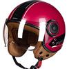 LPXPLP Adult Casco Moto Vintage Jet con Visiera Parasole Cruiser Scooter Mezzo Casco Moto Caschi ciclomotore Approvati DOT/ECE per i Uomini e Donne F,L