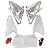 Generico Kit Gemme Frecce E Stop Lisce Trasparenti Con Lampadine Compatibile Con Tmax T Max 500 2001 2002 2003 2004 2005 2006 2007