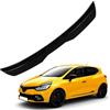 KizmiQ Auto Spoiler posteriori per Ren-ault Clio MK5 Clio 5 2019 2020 2021 2022 2023 Nastro Installare Adesivo,ABS Alettone Tetto Posteriore Tuning Ala Styling Accessori,A/Black