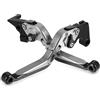 FVFZNGHHCK Per Kymco Xciting 250 300 400 500 ALL Year Motorcycle Regolabile Pieghevole Maniglia Leva Freno Frizione Leve Alluminio 2024 2023 22