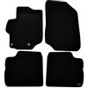 J&J AUTOMOTIVE Tappetini in Tessuto per Citroen C - Elysee 2012-2016, Set da 4 Pezzi Anteriori e Posteriori, di Velluto su Misura, Antiscivolo, Colore Nero