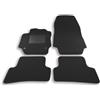 Bottari Italy Bottari 39085 Set Tappeti Auto su Misura in Moquette per Modello Captur , Nero, 4 Pezzi