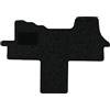 Alpha-Tex Produktions- und Handels GmbH Tappetini adatti per Ford Transit Tipo F Handbremse links vom Fahrer 2-Sitzer (Costruzione 2006-2014), Robust antracite | 1 pz. | Bordo nero