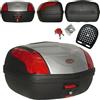 A-pro Bauletto per moto universale 46 l, facile smontaggio, argentato