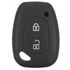 C-FUNN 2 Soft Button Custodia in Silicone Smart Key FOB Custodia per Renault Kangoo Master Trafic - Nero